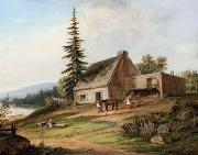 A Pioneer Homestead Cornelius Krieghoff